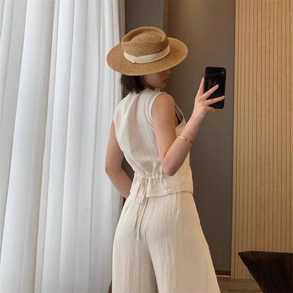 Conjunto Chaleco + Pantalón Palazzo | Elegancia Atemporal