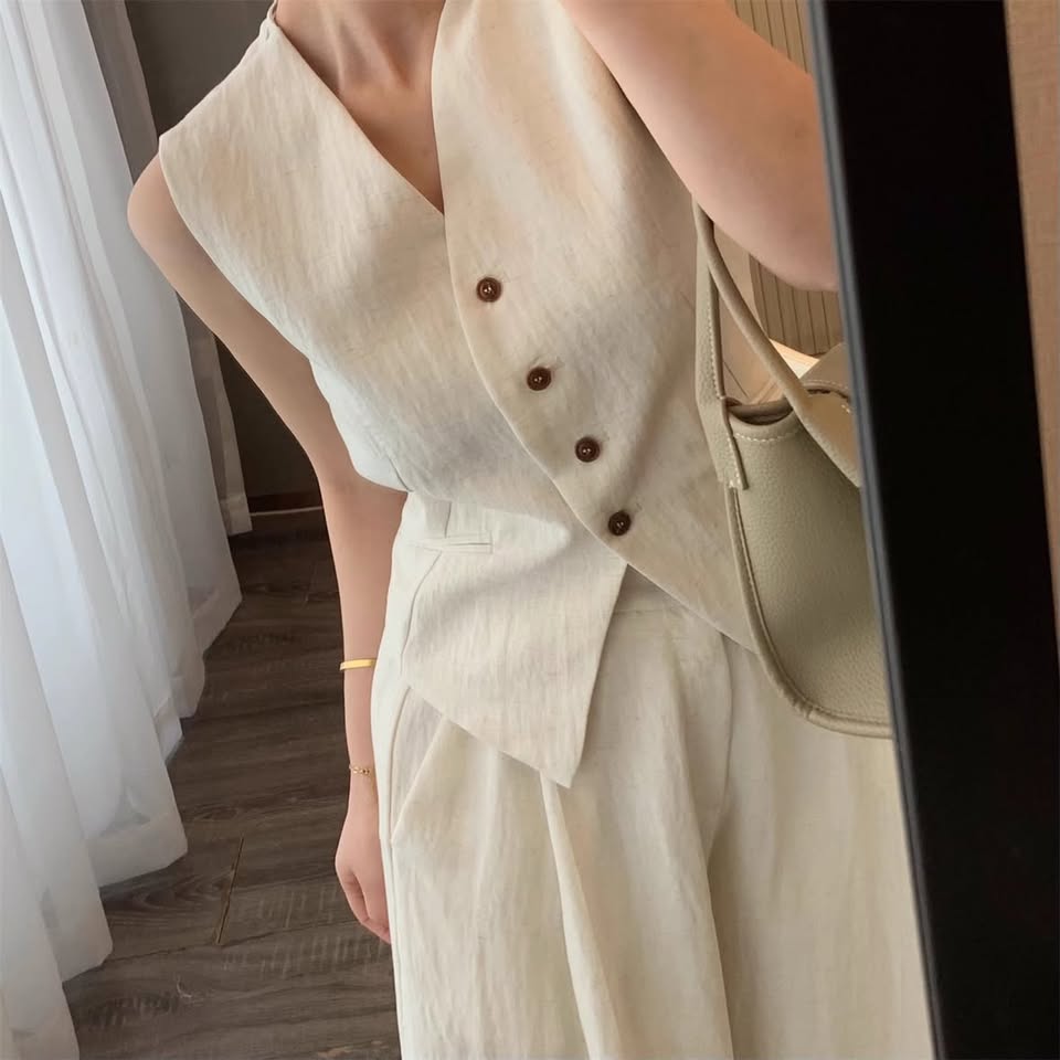 Conjunto Chaleco + Pantalón Palazzo | Elegancia Atemporal
